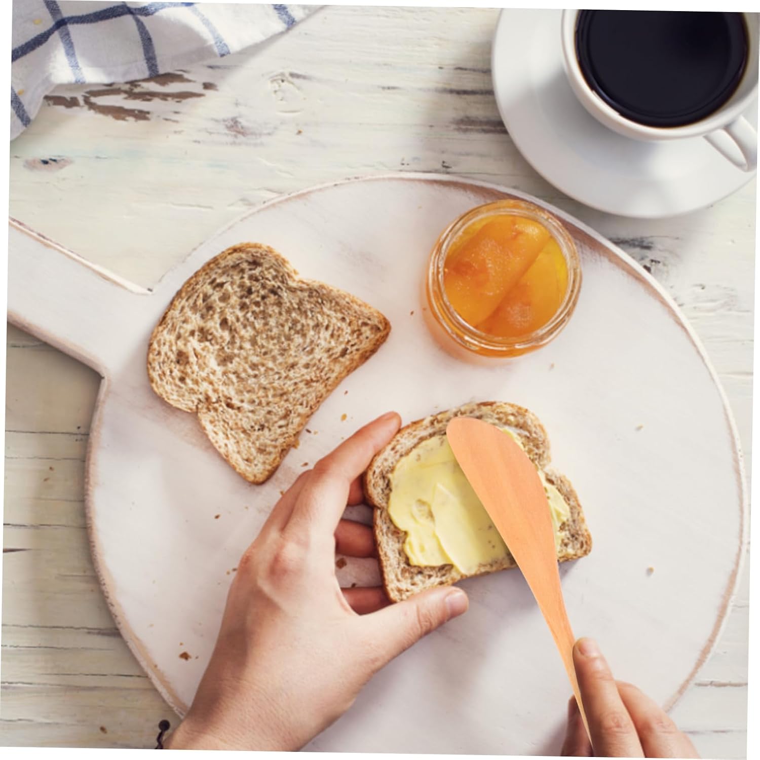 4pcs Wooden Butter Spreaders for Cheese, Jam and Toast