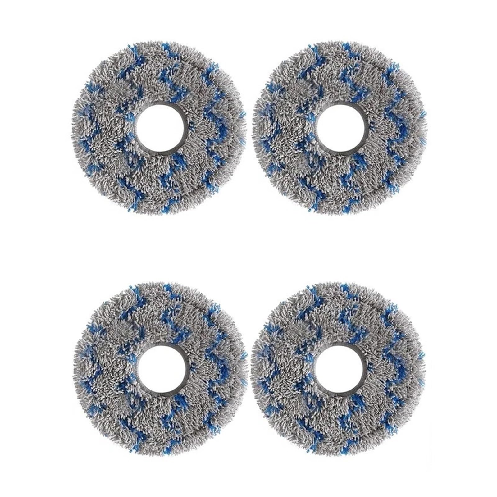 NUCBCULWP Compatible For ECOVACS，X1 X2,Compatible For Omni, T30 Pro T10 T20 T30s Robot Vacuum Cleaner Mop Cloth Compatible Accessories Parts(4pcs)