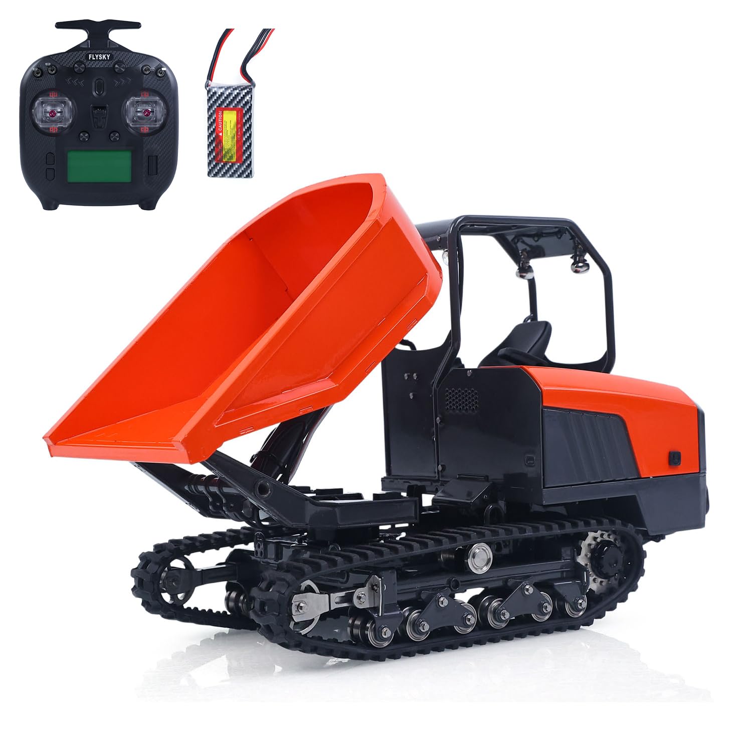 LESU 1/14 Camion hydraulique RC à chaîne, système lumineux et