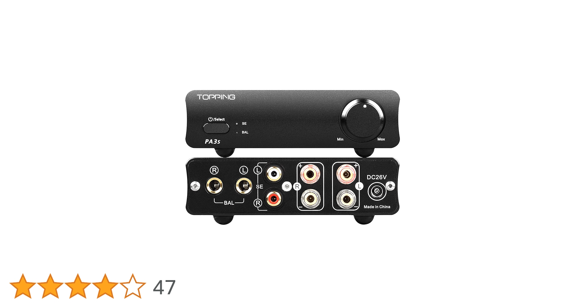 PA3s TOPPING デジタル パワーアンプ Topping PA3S パワーアンプ フルバランス クラスD アンプ 1年