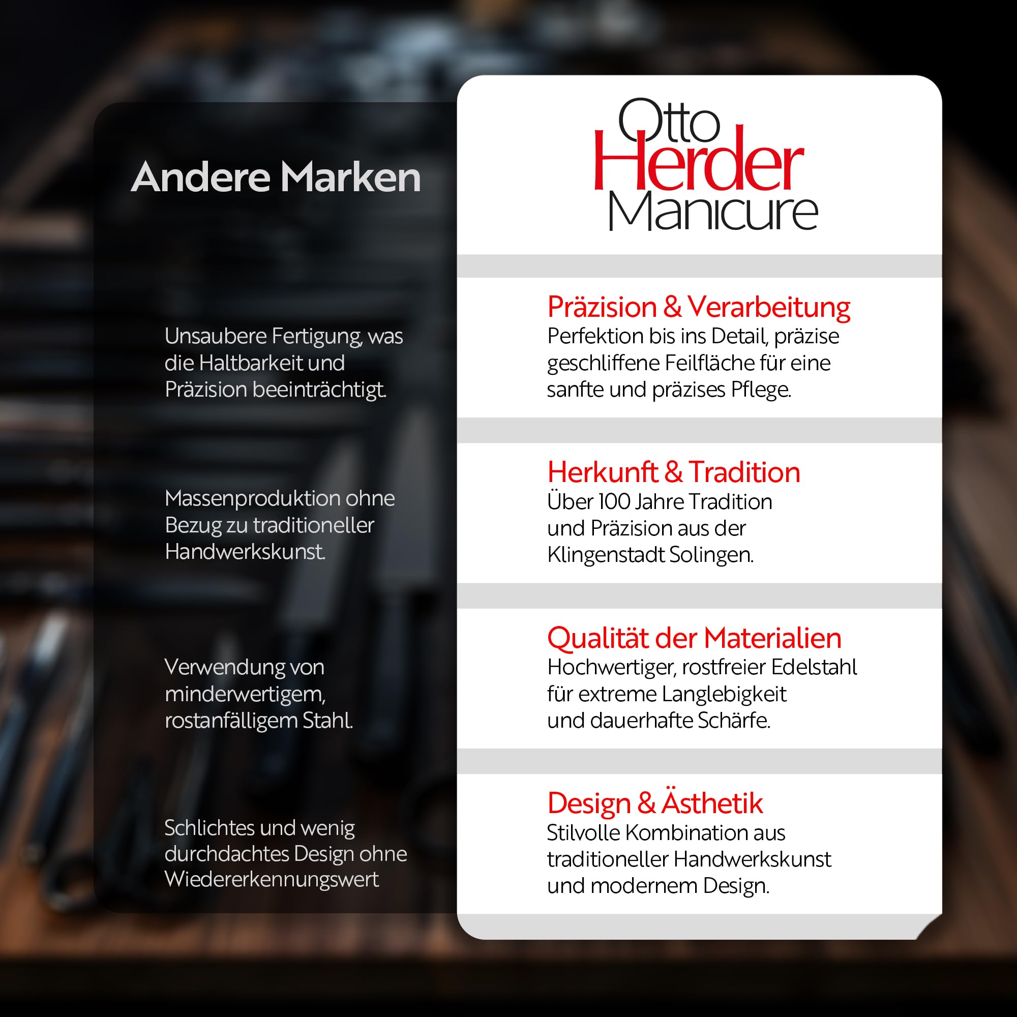Otto Herder Manicure Tijeras de tela, 12" de largo, tijeras de sastre de acero inoxidable, tijeras de costura para telas, vaqueros y cuero