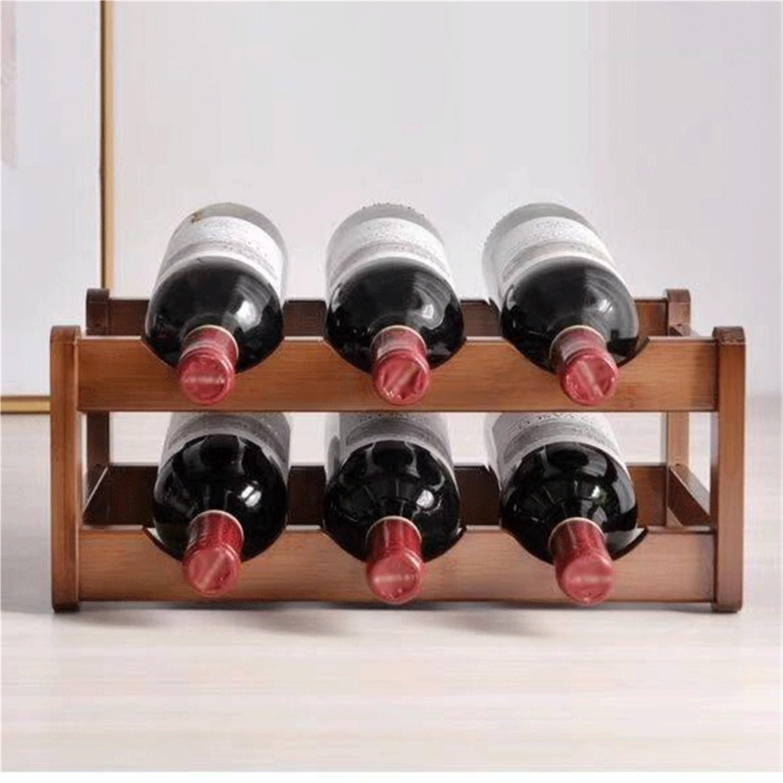 Soporte para vino Estantes for vino, estantes de exhibición madera for vinos, pequeños gabinetes for caseros Cocina(Pequeño)