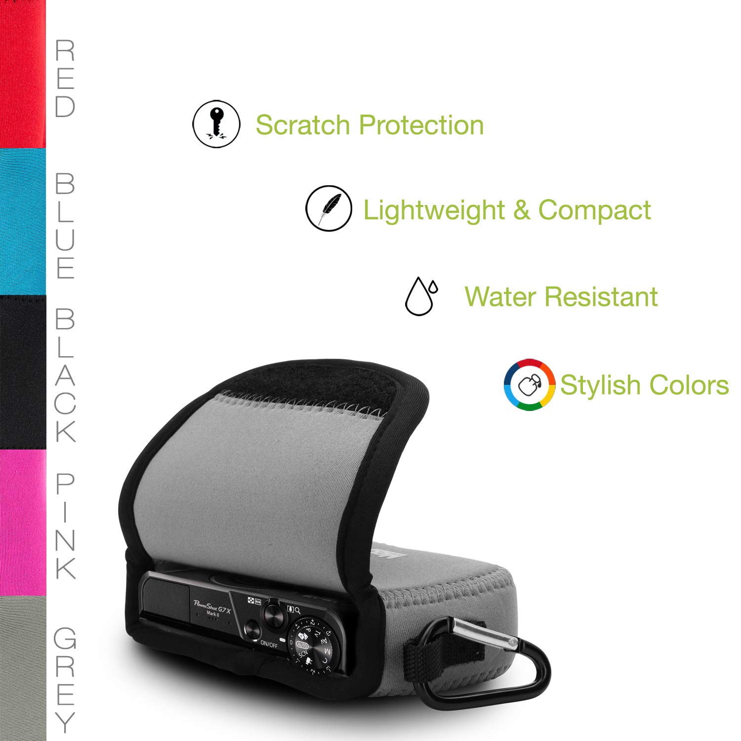 Housse Néoprène Pour Canon PowerShot G7 X Mark III - Étui De Protection Noir