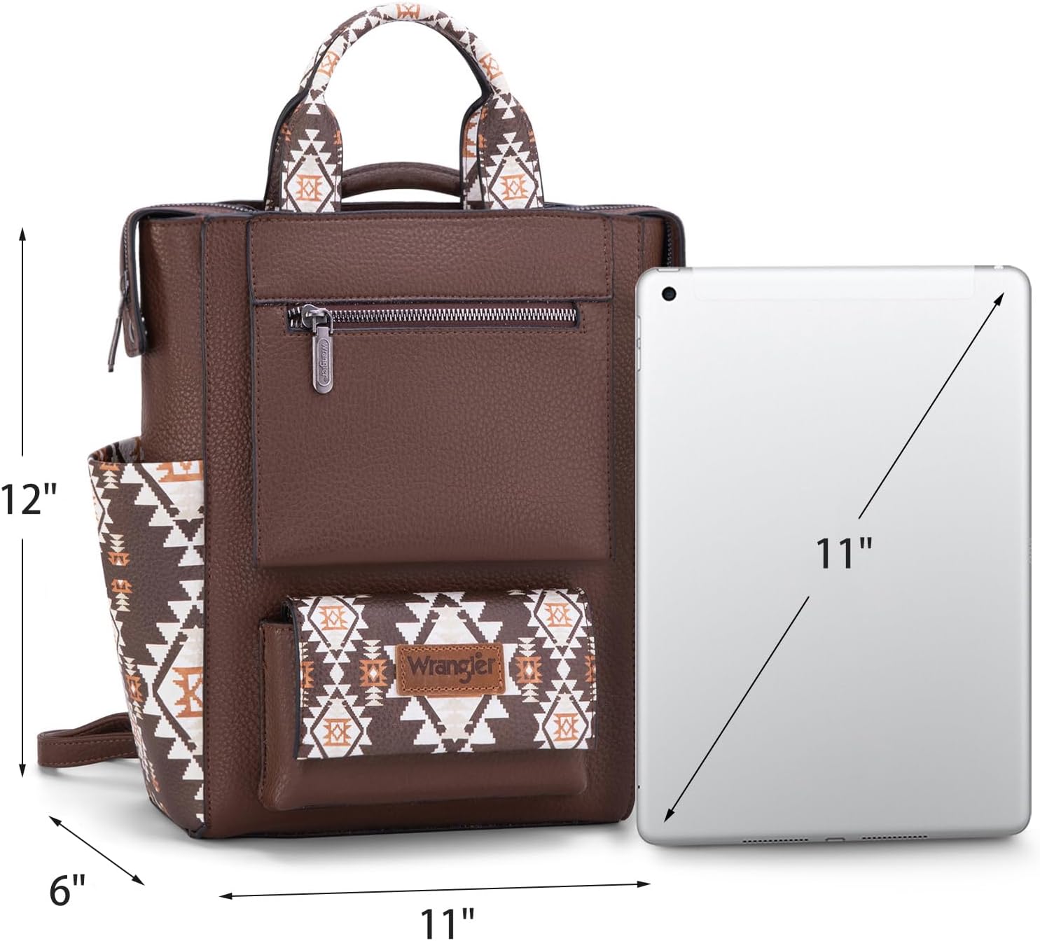 Montana West Wrangler Aztec Women Backpack Purse Convertible Fashion Ladies Anti Theft with Adjustable Strap - Image 3