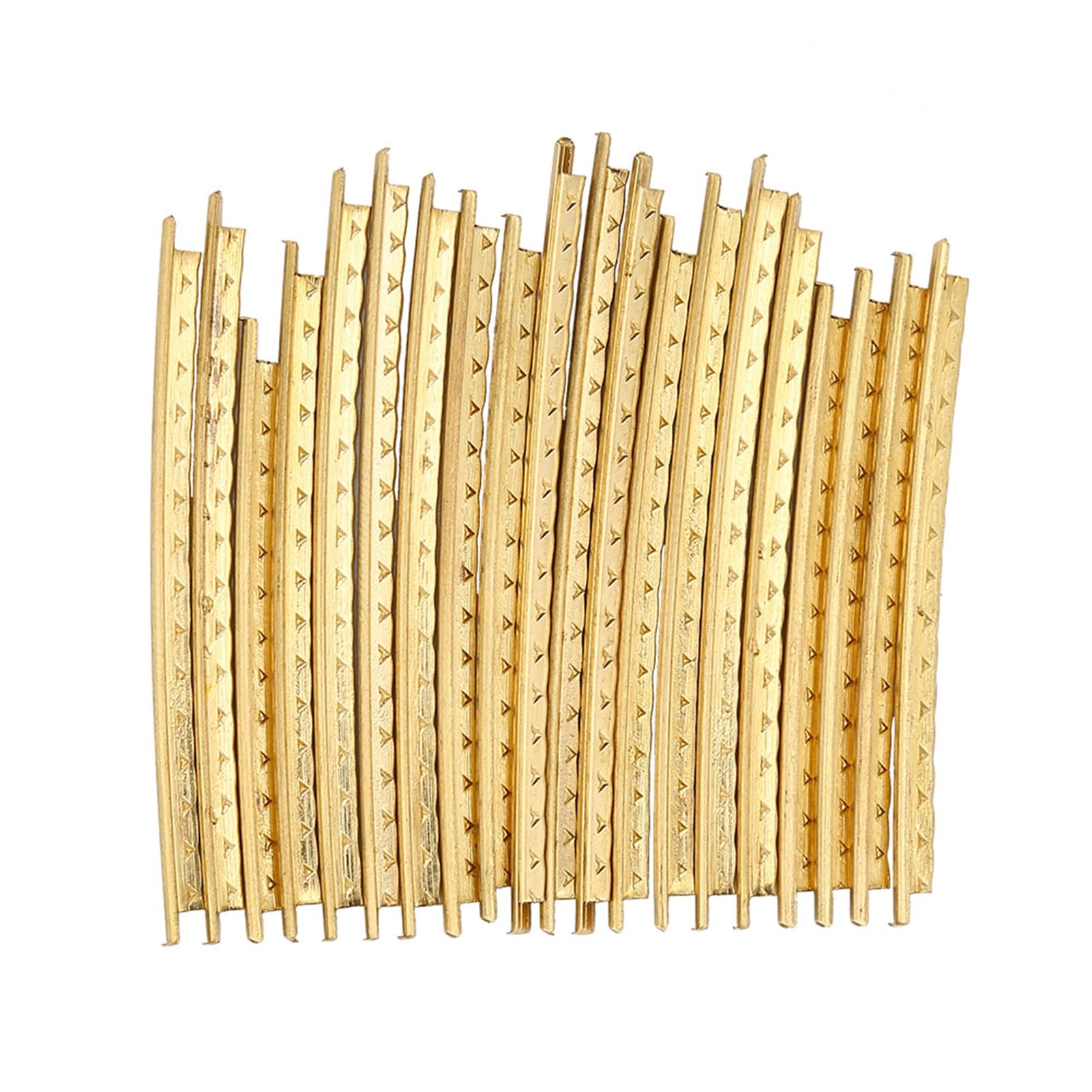 Qqmora Jeu de Fils de Frette de Guitare en Laiton, 20 Pièces, 2.0mm, Belle Brillance, Pièces de Rechange Durables pour Guitares Folk en Bois, Couleur or