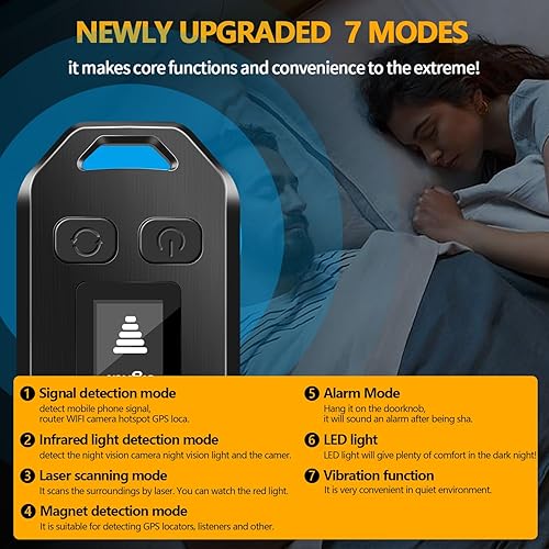 Miniatura 4 de Detectores de cámara oculta Dispositivos ocultos - Detector de errores de cámara espía Detector de privacidad Protector de privacidad Detector de