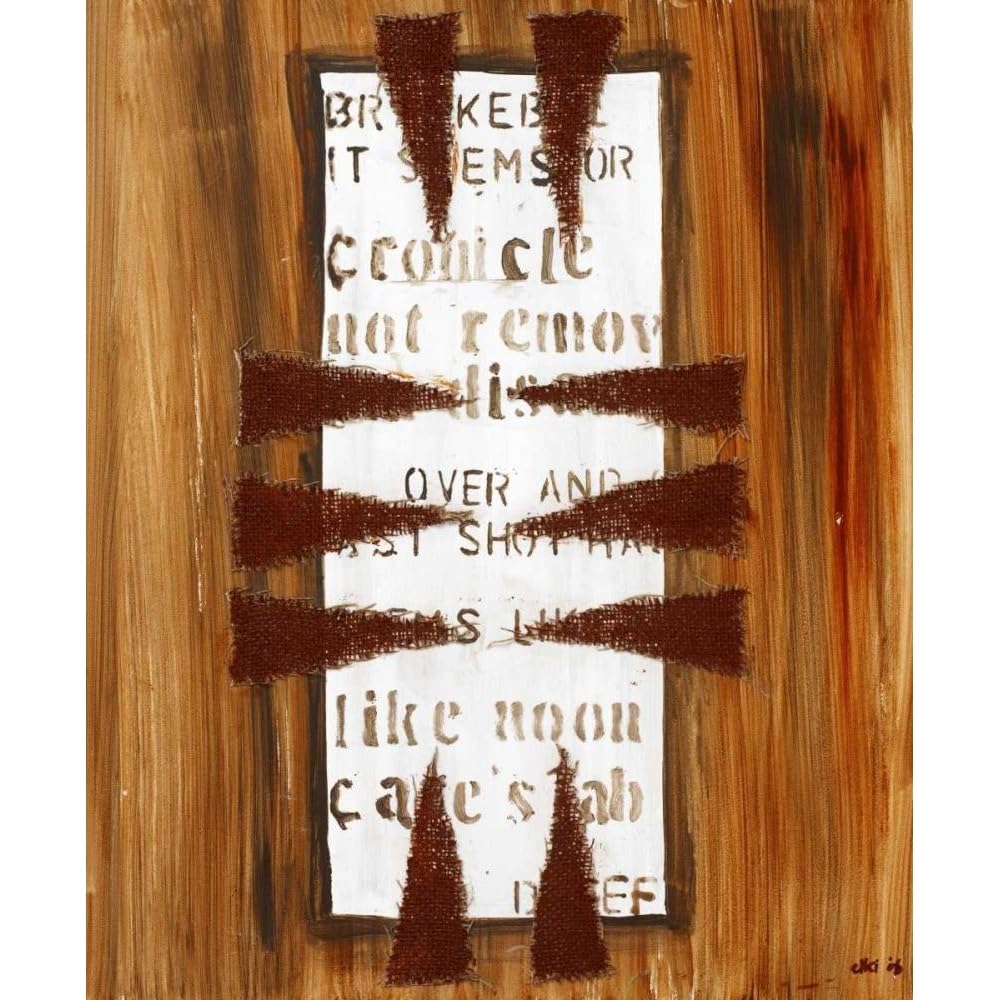 ArtDirect Texta I Unframed Art Print Giclee Poster by Elki,O - Ready for Framing with Customization Sizes 8x10, 11x13, 16x19, 24x29, 36x44, and 48x58 Inches