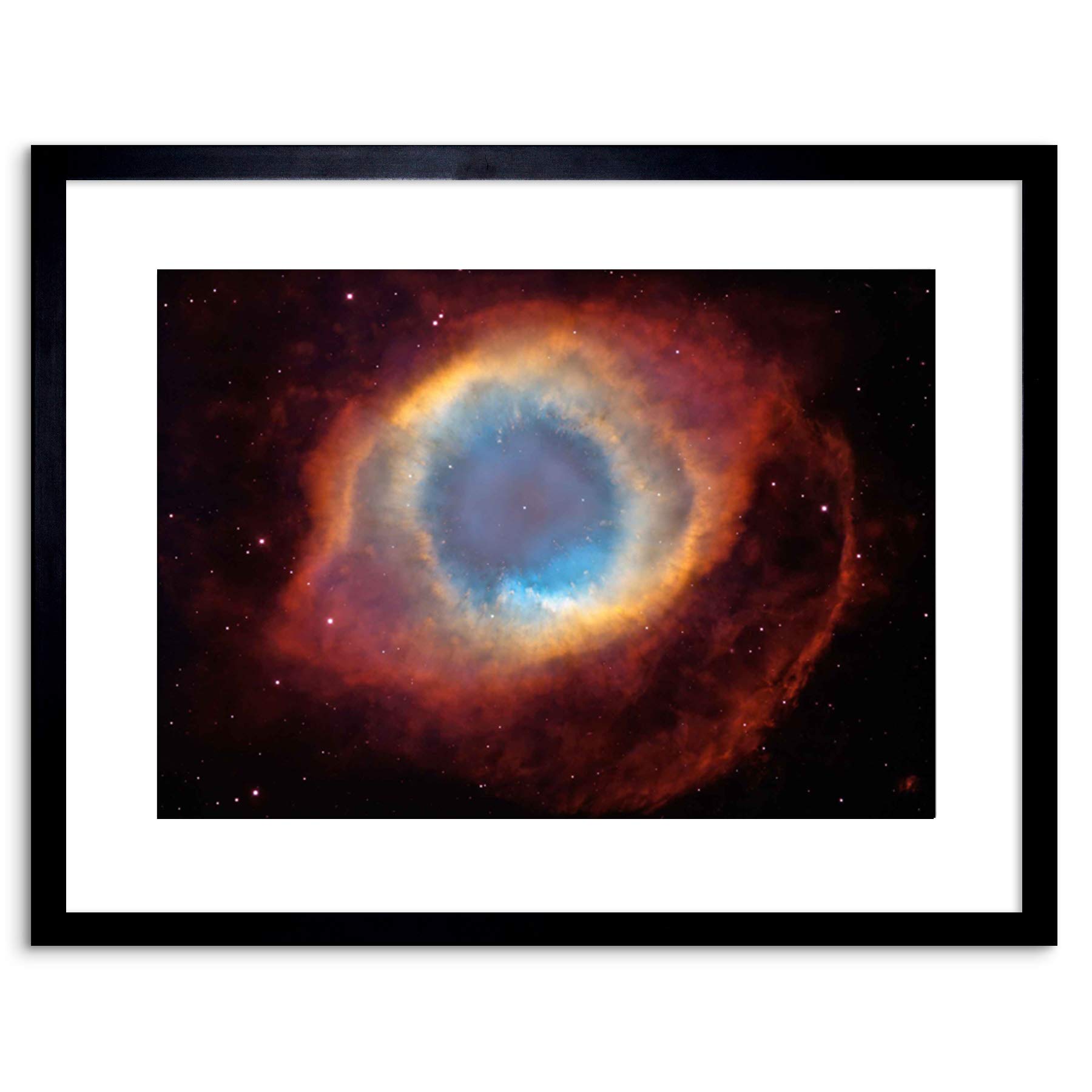 Wee Blue Coo SPACE PHOTO HUBBLE VIEW HELIX NEBULA FRAMED PRINT F97X3679