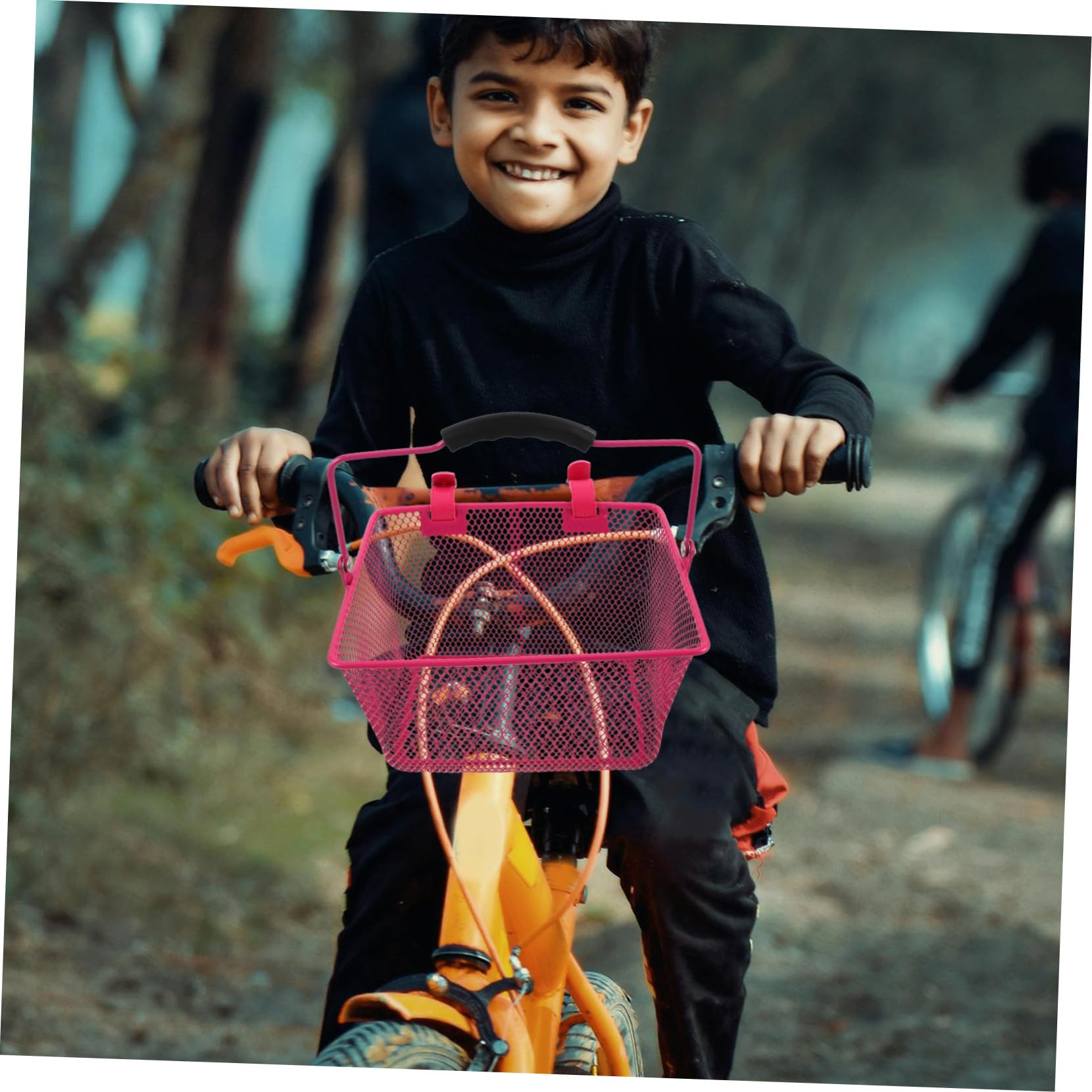 UPKOCH Panier en Métal Panier pour Scooter pour Enfants Pink