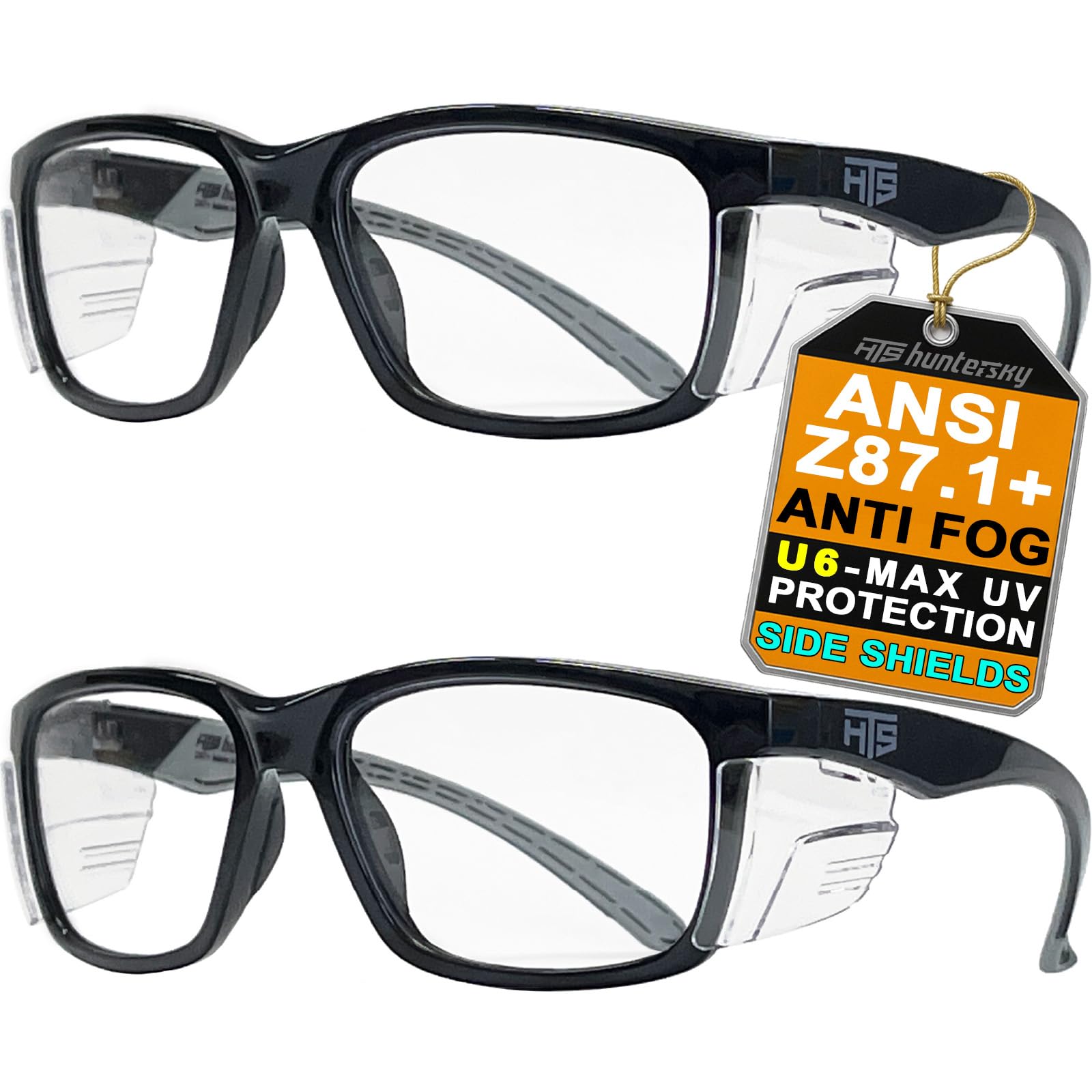 HTS HUNTERSKY Anti-Fog Safety Glasses with Side Shields ANSI Z87.1 — Amazon image 11