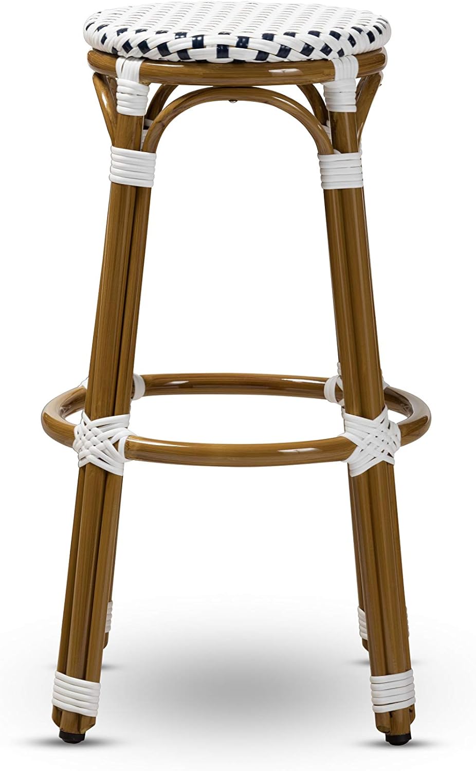 Baxton Studio Bar Stools, One Size, Navy/White