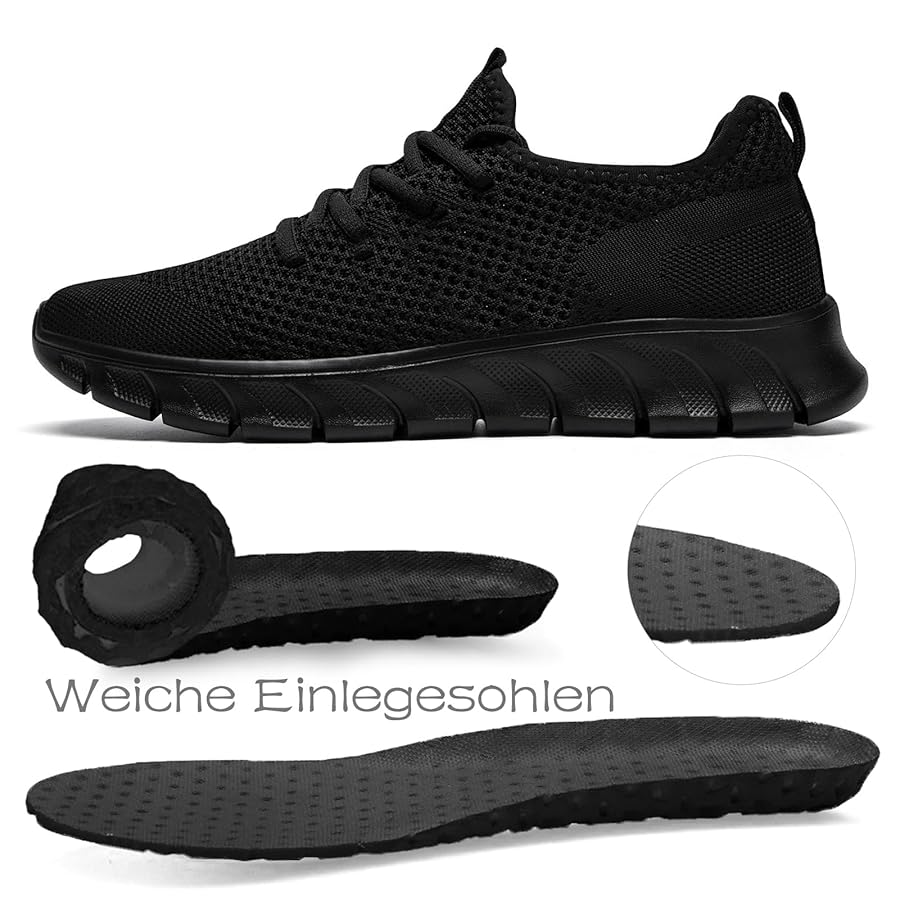 Scarpe Da Ginnastica Uomo Per Running E Fitness - Leggere, Traspiranti, Antiscivolo, Suola In EVA - Foto 9