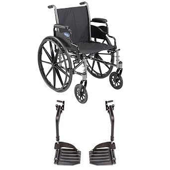 Invacare Series Tracer SX5 Everyday Folding Wheelchair for Adult with 16" Seat Width and Footrests & Desk Arms