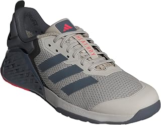 Adidas Unisex-Adult Dropset 3 Training, Wonder Alumina/Onix/Lucid Red, 4