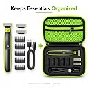 M.G.R.J® Portable Carrying Case Cover for Philips Norelco OneBlade Electric Trimmer Shaver QP2520/90,QP2520/70, QP2520, QP2530, QP2620, QP2630 (Hard|EVA|Black) gallery image