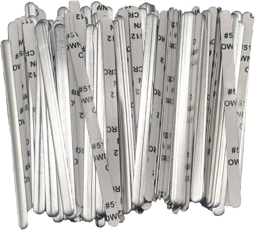 Aluminum Strips Nose Wire, Nose Bridge for Mask Homemade DIY Making Accessories Crafts 100 pcs