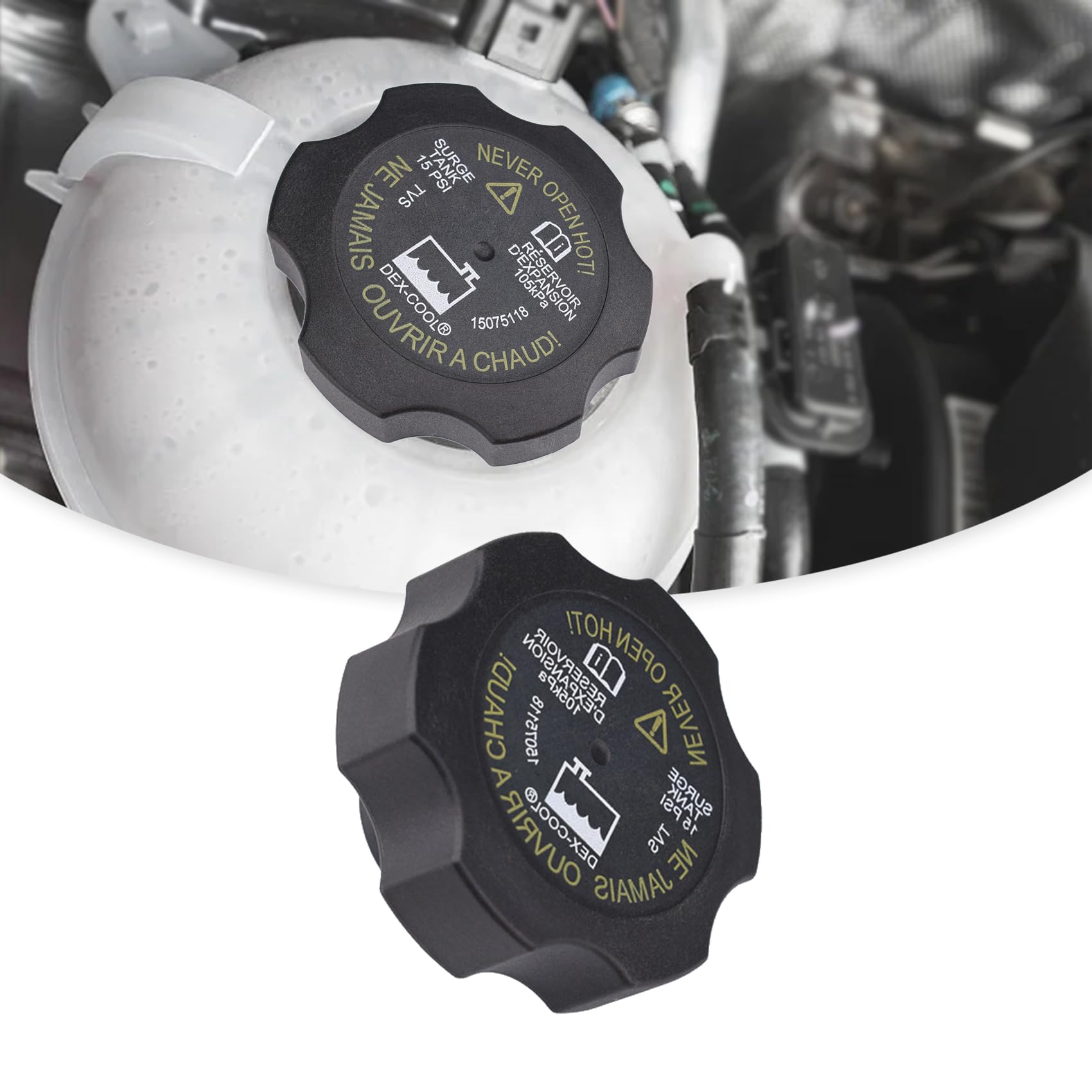 Amazon.com: Middrivr Radiator Surge Tank Cap, Radiator Cap