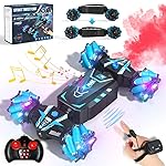 Axirata Remote Control Car Hand Controlled Gesture RC Stunt Car with Spray & Lights & Music for Kids 6-13 Year Old, 4WD 2.4GHz Off-Road 360 Rotation Toy Car Gift for Boys Girls