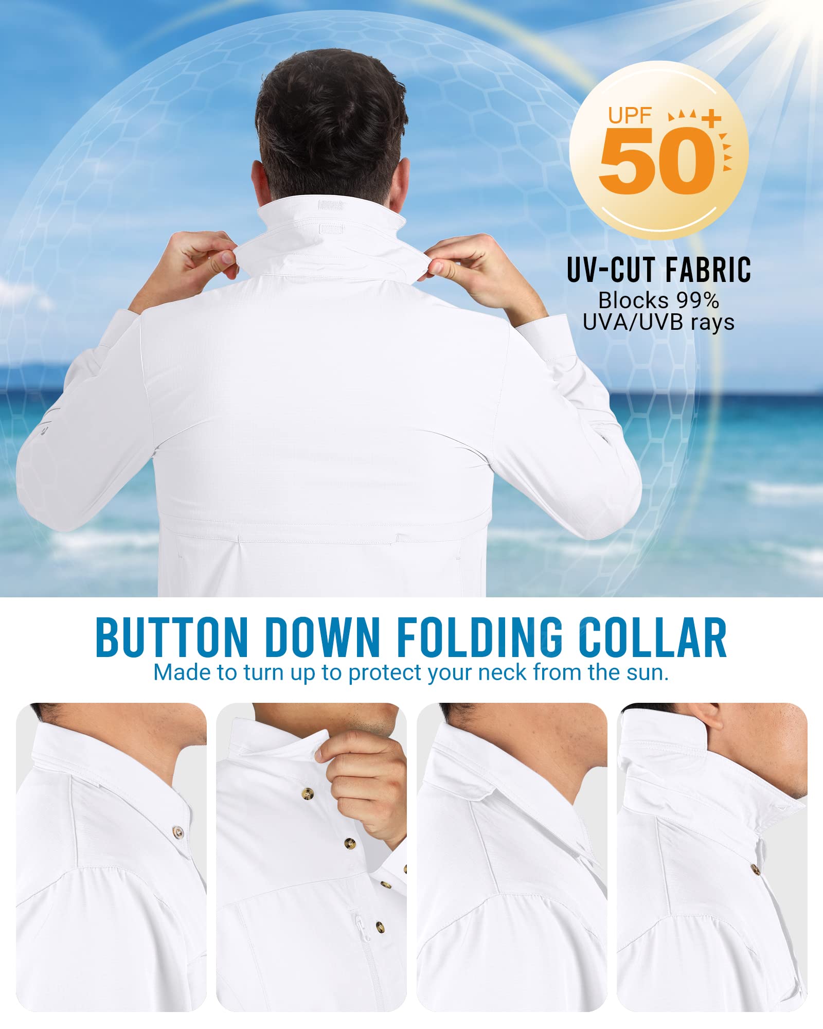 Outdoor Ventures Informal Camisa Abotonada para Hombre