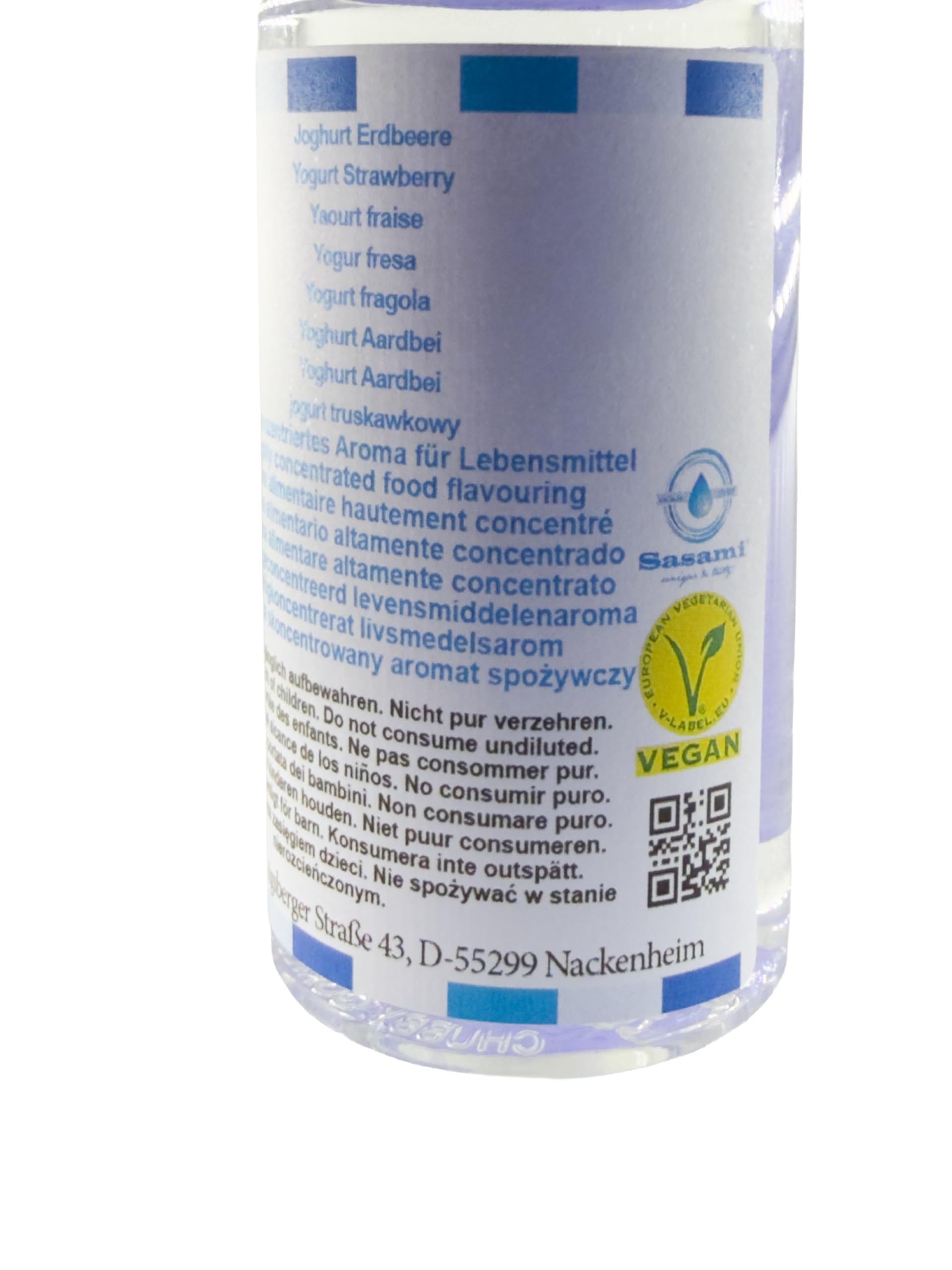 Yogur fresa aroma concentrado - Vegano - Sasami - 100ml