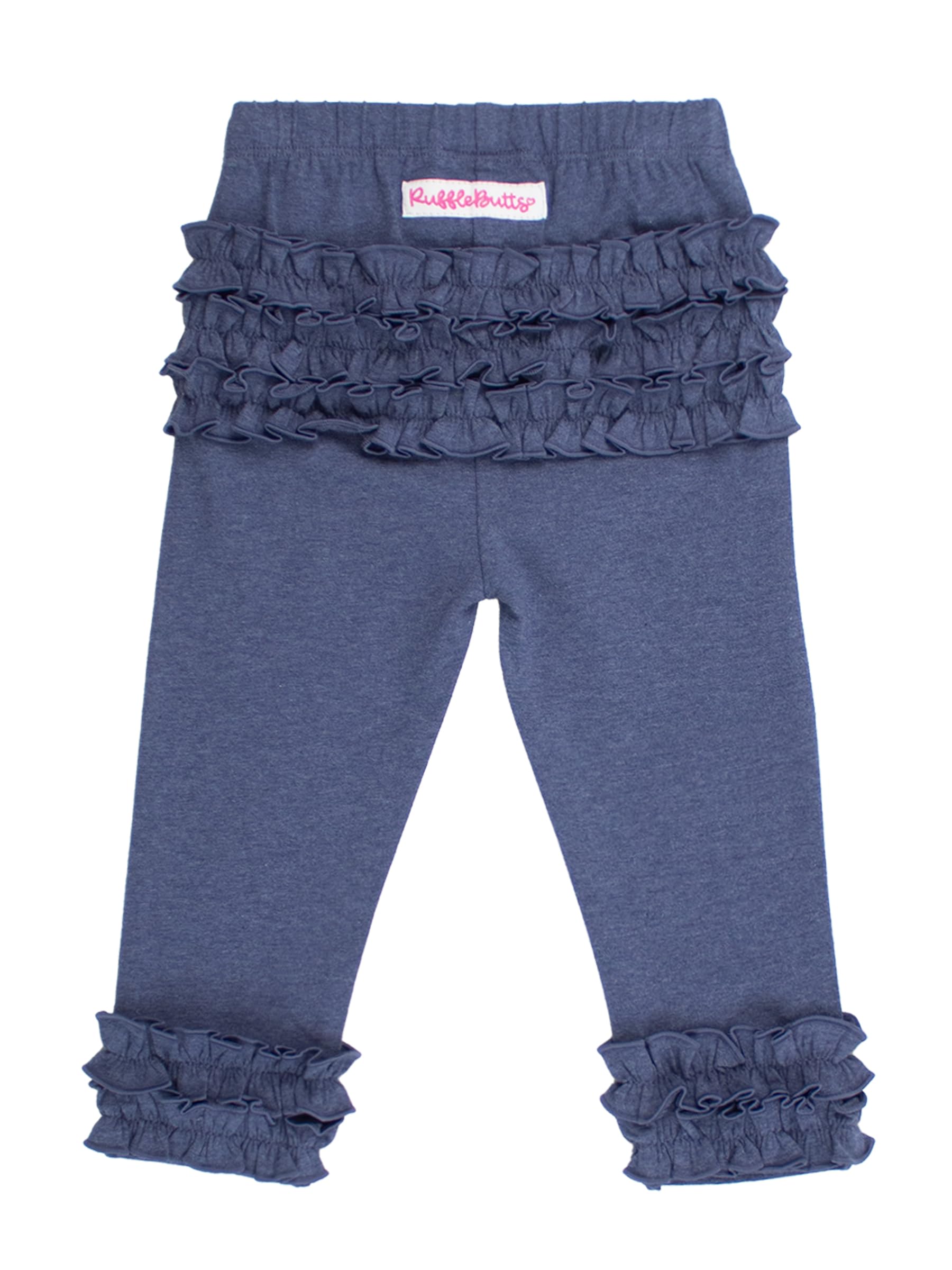 RuffleButts Toddler Girl Merry &amp; Bright Ruffle Leggings - Ankle Leggings