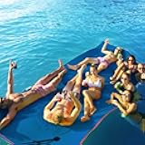 Floating Water Mat, 9 Ft Lily Pad Floating Mat, Tear-Resistant Family Water Lake Mat, 3-Layer Portable XPE Foam Mat for Adults and Pets, Used in Beach, Ocean, Pool