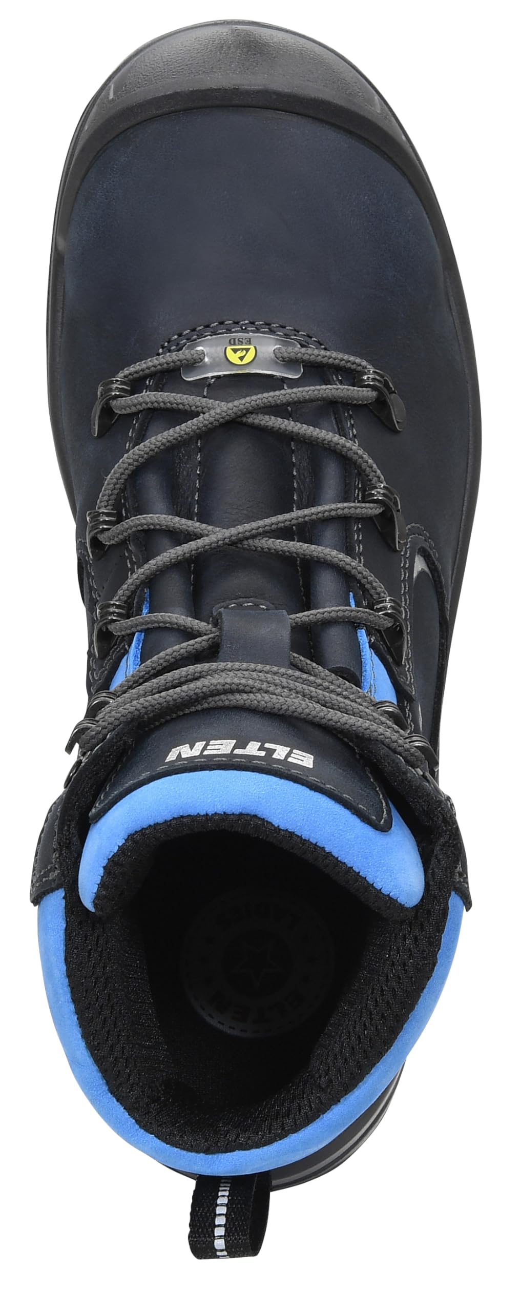 ELTEN Sicherheitsschuhe LENA blue Mid ESD S3, Damen, Lederschuh, robust, leicht, Blau, Stahlkappe - Größe 37