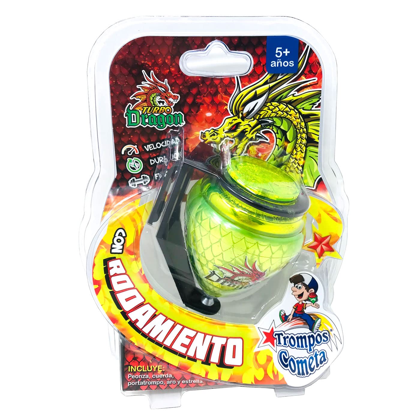 Trompo Turbo Dragon Peonza Big Turbo Trompo Cometa Turbo Dragon
