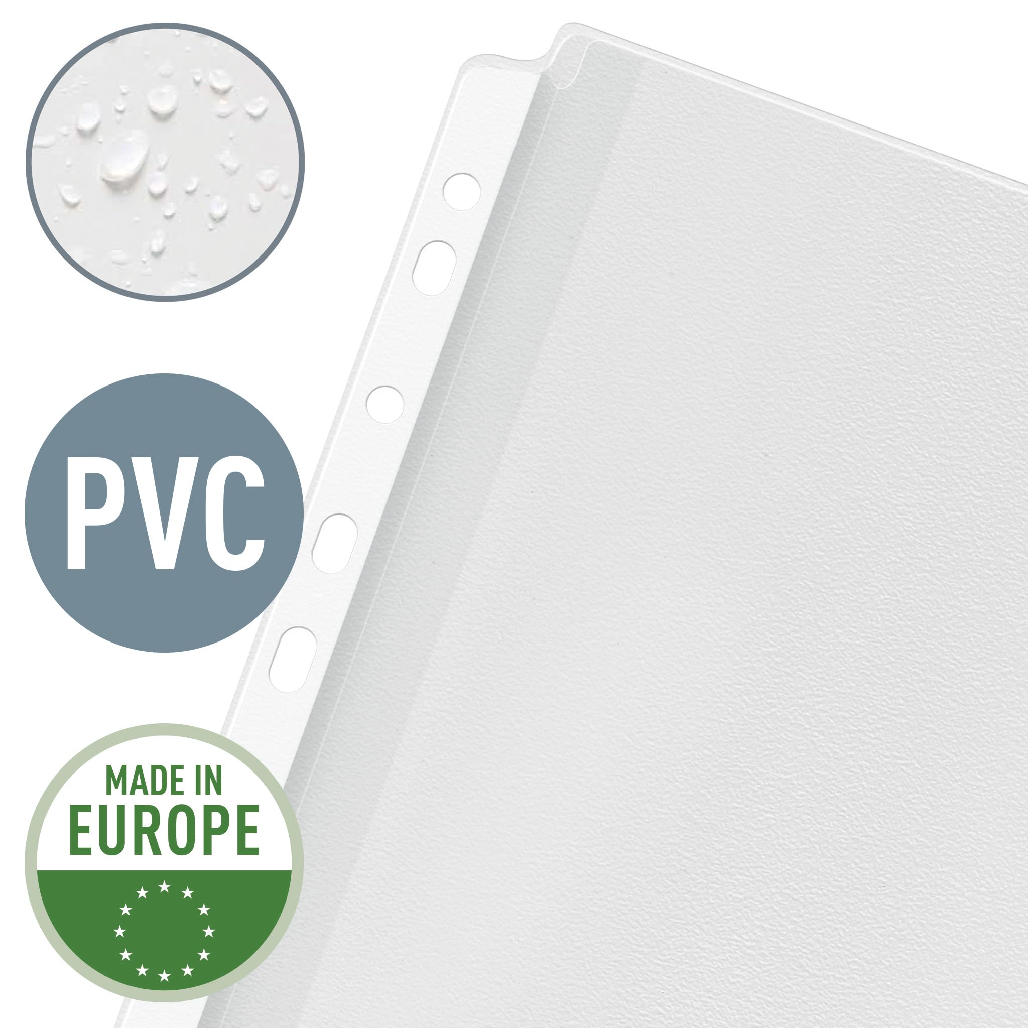 Leitz, Koszulki poszerzane Leitz Premium, A4, Pojemność 200 Kartek (80 gsm), Folia 170 Mikronów, Uniwersalna Perforacja, Copysafe, Przezroczyste (B0015RQQL4)