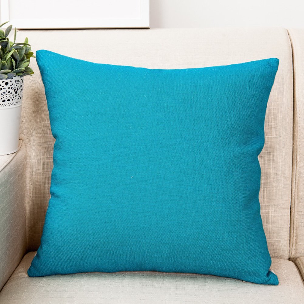 Coussin de voiture anti mal de dos oreiller de bureau uni style Méditerranée 45x45