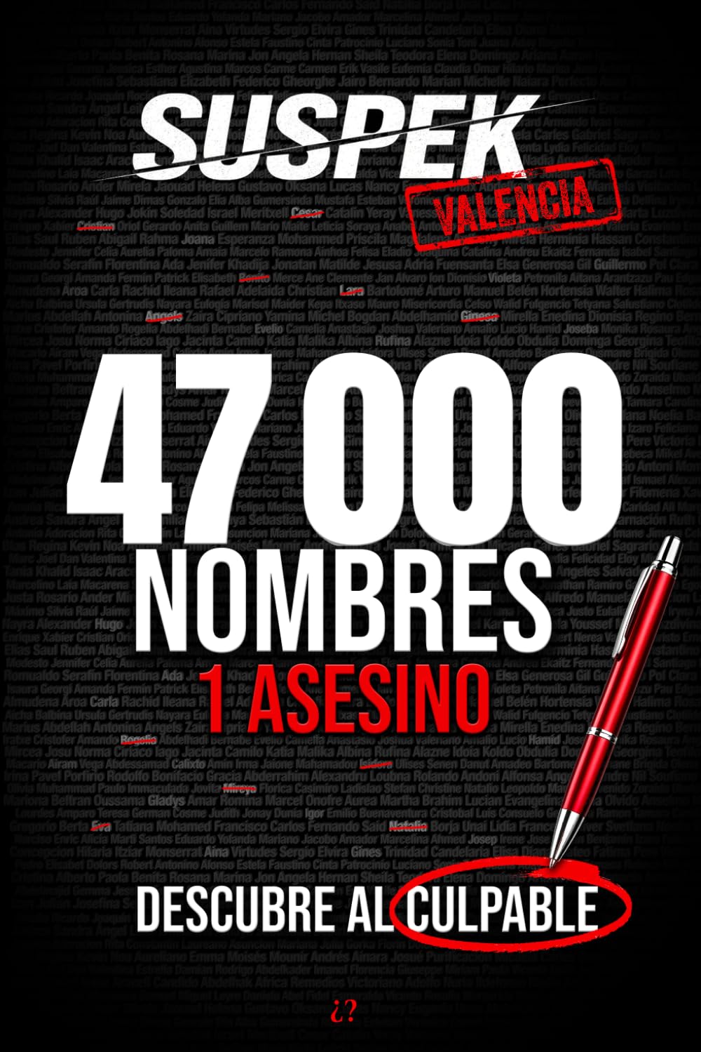 SUSPEK - Asesinato en Valencia: Libro juego escape game para adultos, novela enigma investigación criminal Murder Party. 47 000 sospechosos, 17 indicios, 1 culpable. Expediente Nº03