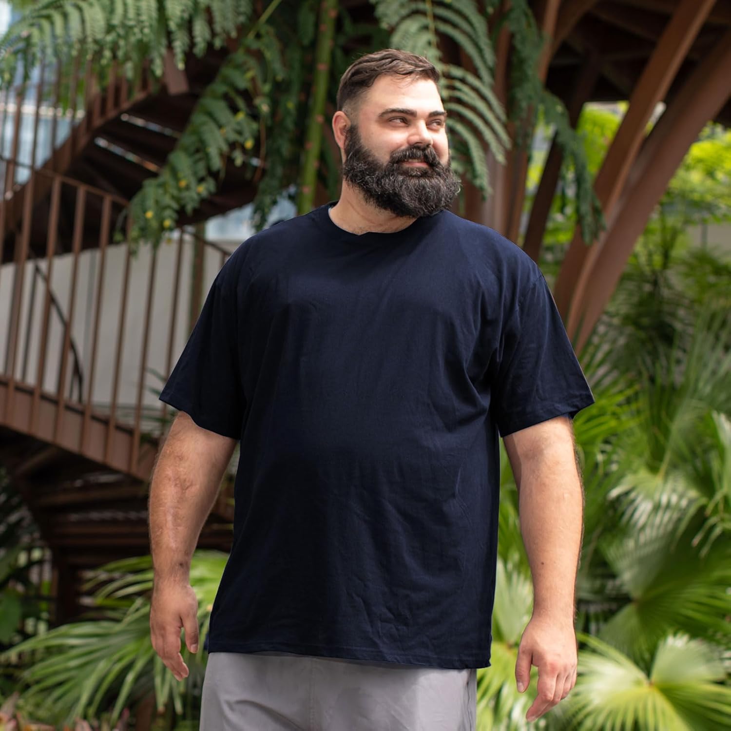 Men’s Big and Tall Shirts Cooling Quick Dry Moisture Wicking Workout Athletic Lightweight Short Sleeve Active T-Shirt - Image 3