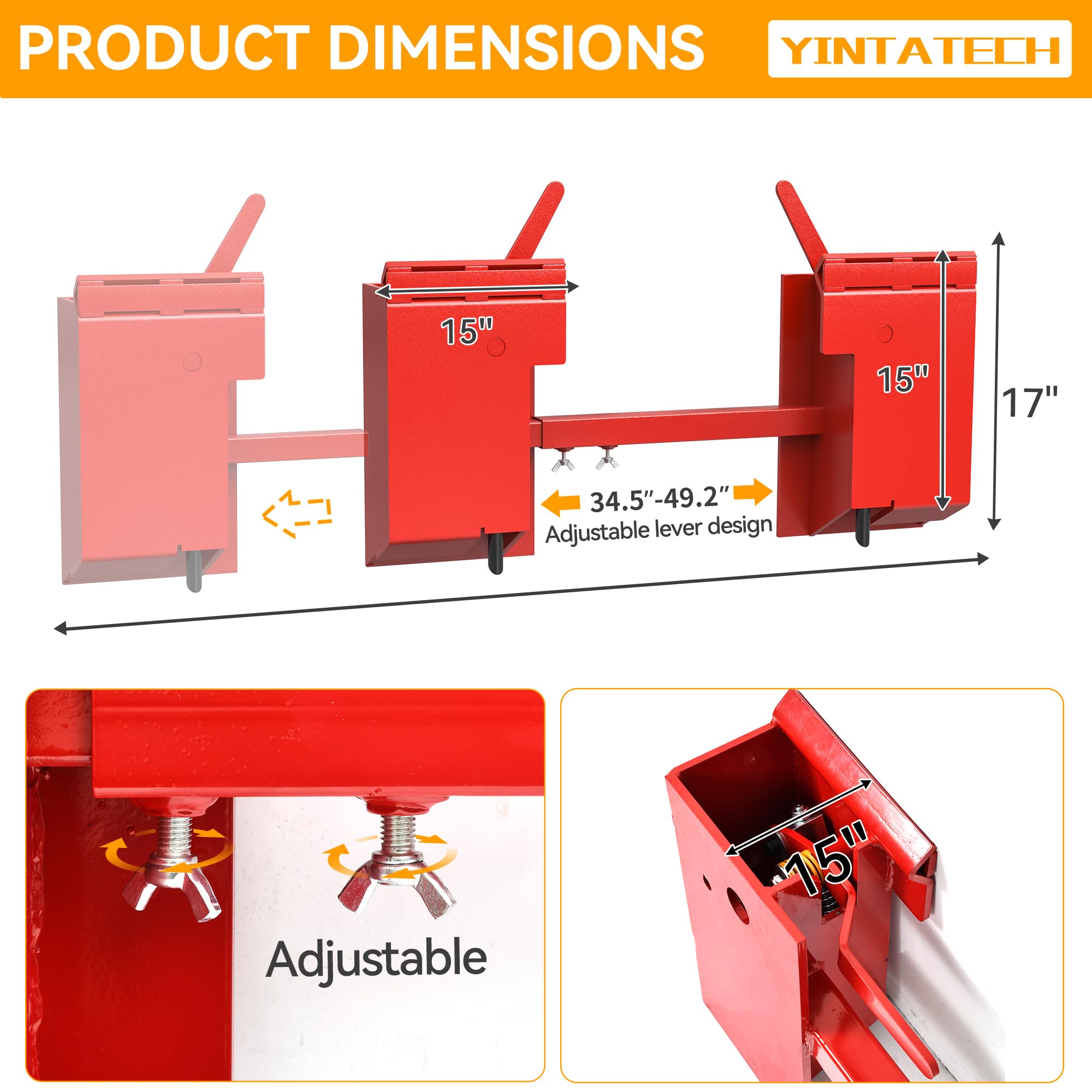 YINTATECH Skid Steer Quick Attach Adapter, Skid Steer Attachments