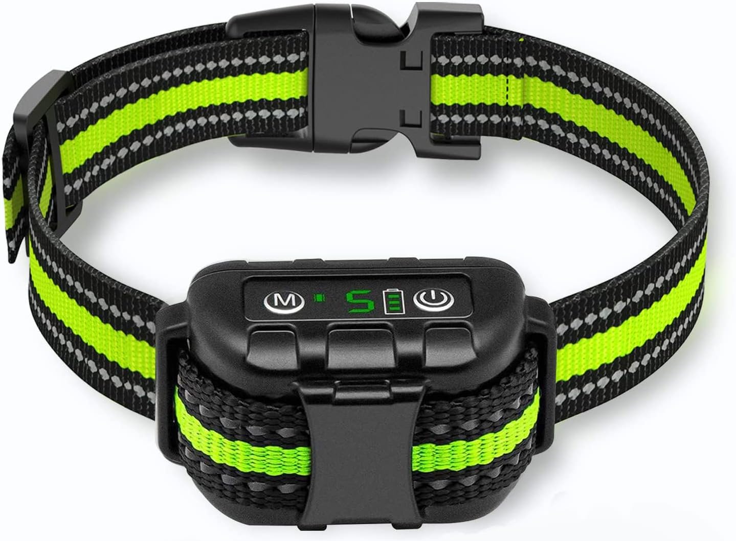 LEEPENK Bark Collar 2 Pack 2020 Upgraded Rechargeable No Shock Dog Barking Collar with Humane Dual Vibration Motor Anti Bark Reflective…