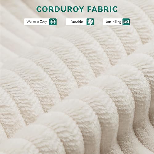 Miniatura 7 de YITAHOME Sofá modular Cloud de 107 pulgadas con diván en forma de L, asiento profundo y 3 almohadas, sofá de pana para sala de estar y dormitorio,