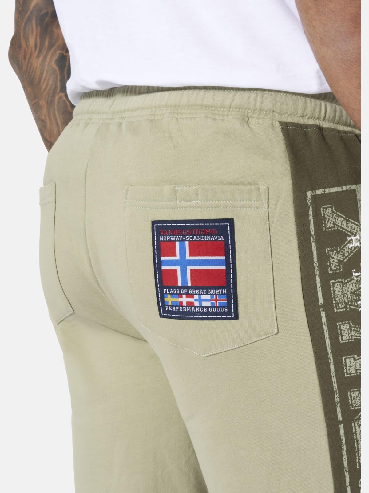 Jan Vanderstorm Herren Doppelpack Jogginghose Haral | im Set, Sweat-Hose aus 100% Baumwolle, kurze Shorts mit Taschen, Trainingshose ist erhältlich in großen Größen L-7XL
