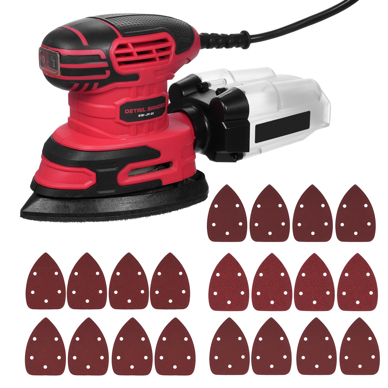 KIT: 220W 4IN1 Multischuurmachine met 21 accessoires in kluskoffer