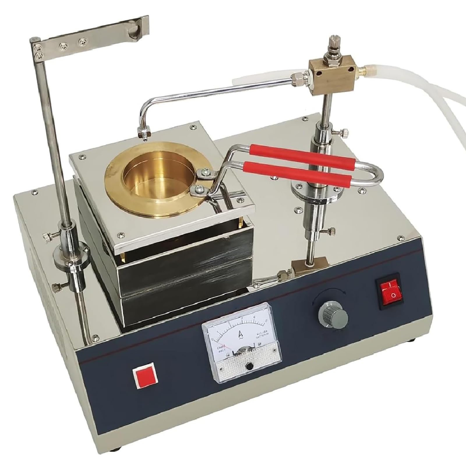 Automatyczny tester temperatury zapłonu, regulacja 0-360°C, stal nierdzewna, do testowania laboratoryjnego ropy naftowej/asfaltu
