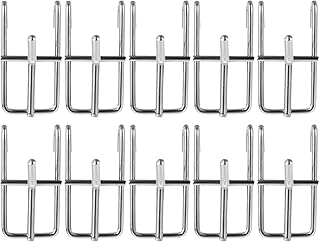 TEHAUX 10 Pcs Shelf Grid Hook Picture Hooks Store Product Hook Iron Slat Hooks Peg Wall Hook Grid Display Hooks Picture Hanging Hooks Exhibition Hook Tool Belt Iron Hook Panel