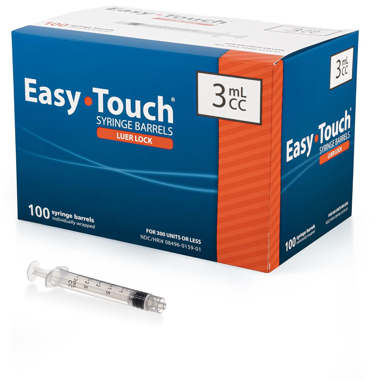 EasyTouch 3ML LuerLock Syringe Barrel Only (100 Syringes) Amazon.in Home Improvement