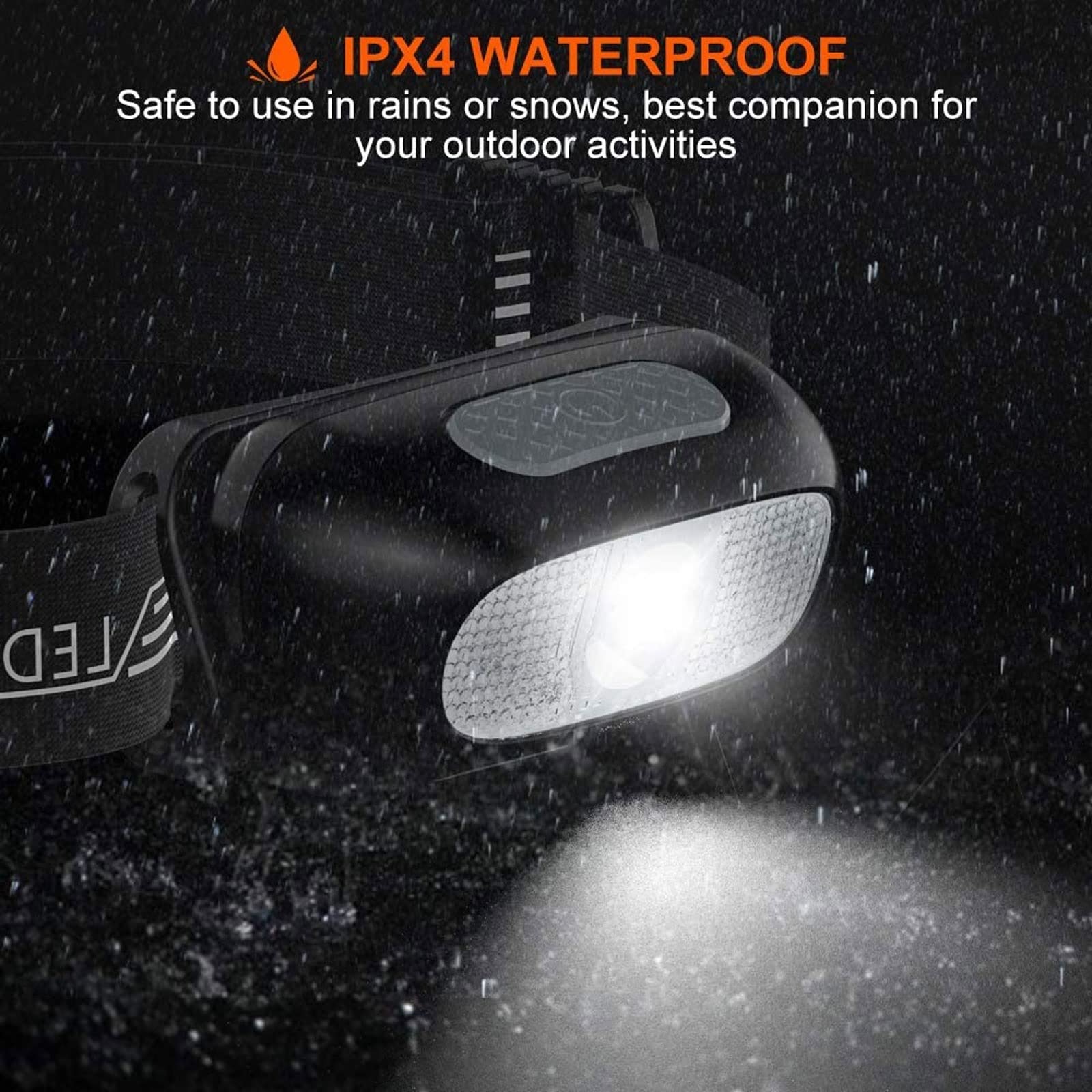 Latarka czołowa mini ładowalna lampa czołowa czujnik ruchu reflektor kemping latarka czołowa latarka lampa z USB