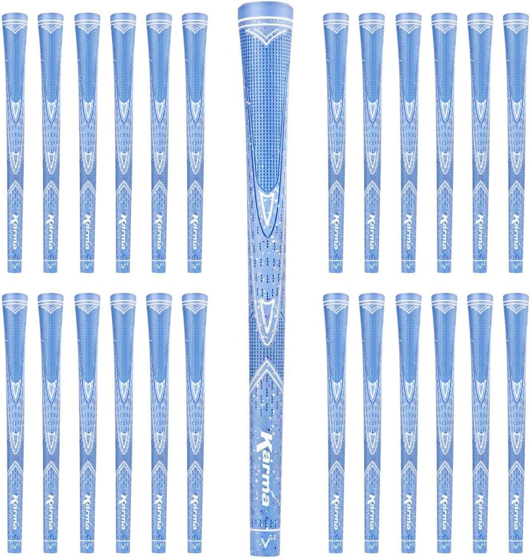 Karma Sparkle Golf Grips & Grip Kits for Women, Light Blue, Purple, and Pink Golf Club Grips That Glitter