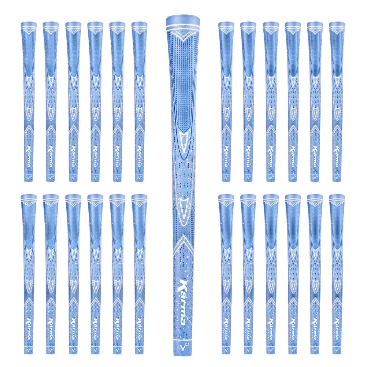Karma Sparkle Golf Grips & Grip Kits for Women, Light Blue, Purple, and Pink Golf Club Grips That Glitter