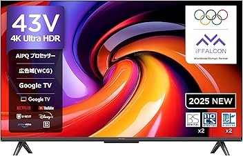 F8　未使用新古品　43インチ　Google　TV 2025年製 F8 未使用新古品 43インチ Google TV 2025年製