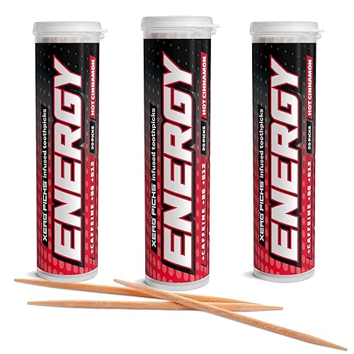 Xero Picks Energy Caffeine Flavored Toothpicks B12 for focus &