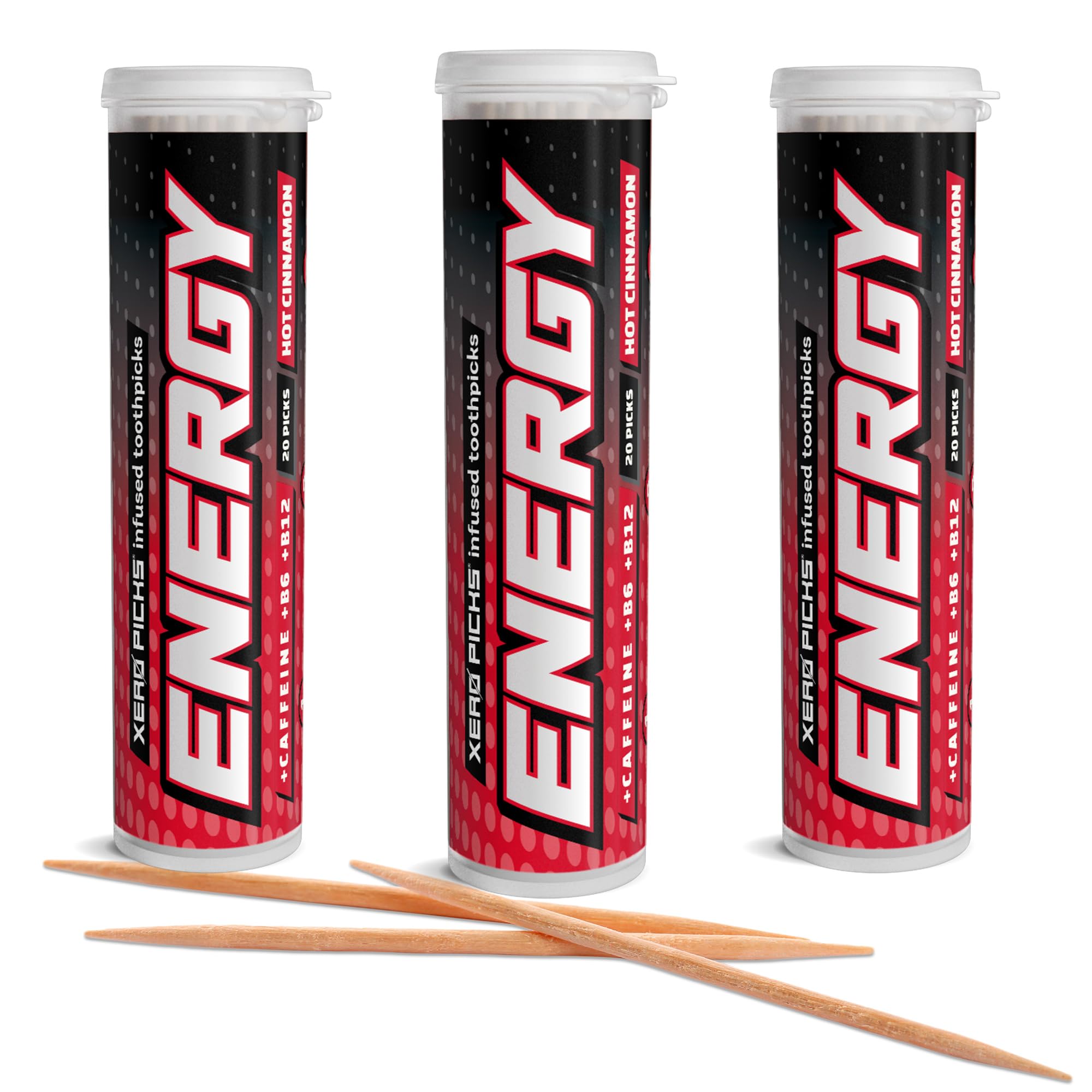 Amazon.com: Xero Picks Energy Caffeine Flavored Toothpicks B12 for