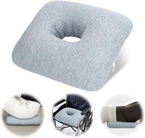 Almohada de dona para tratamiento de llagas de cama, glúteos, cojín para silla de ruedas, almohada de alivio de presión de úlceras por decúbito,