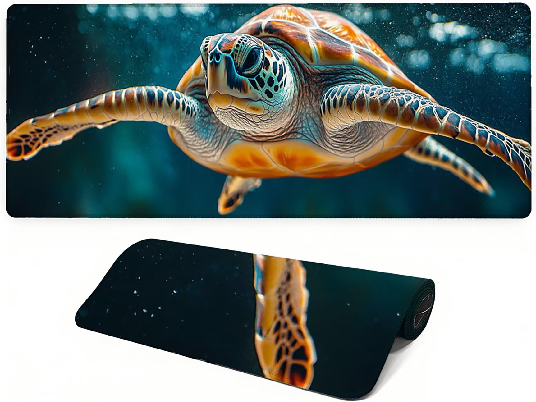 Generico Lejnlnng podkładka pod mysz do gier XXL -120 x 60 cm - wiśniowe kwiaty duża mata na biurko, wodoodporny krajobraz podkładka pod mysz z antypoślizgową gumową podstawą, do gier i biura JL-7556