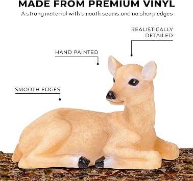 Learning Minds Set of 8 Jumbo Forest Animal Figures - Woodland Animals