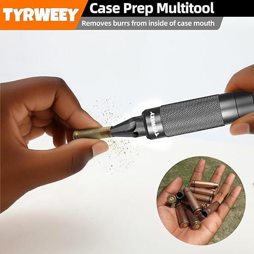 Miniatura 9 de Case Prep Multiherramienta, herramientas de desbarbado de chaflán para recargar, escariadores de bolsillo y limpiadores para quitar engarces